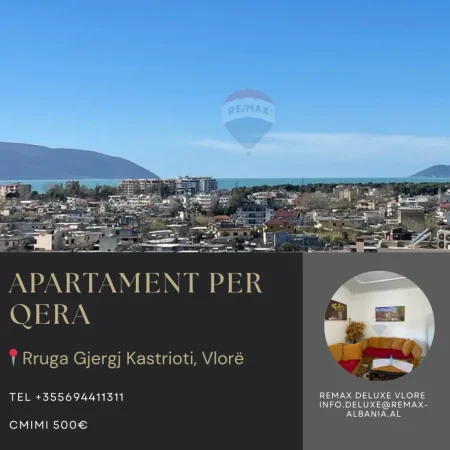 Vlore, jepet me qera 2+1 , 80 m² 500 € (TRANSBALLKANIKE, VLORË)