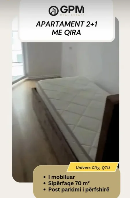 🏡 Jepet me qera Apartament 2+1 – Univers City , 70 m² 500 €