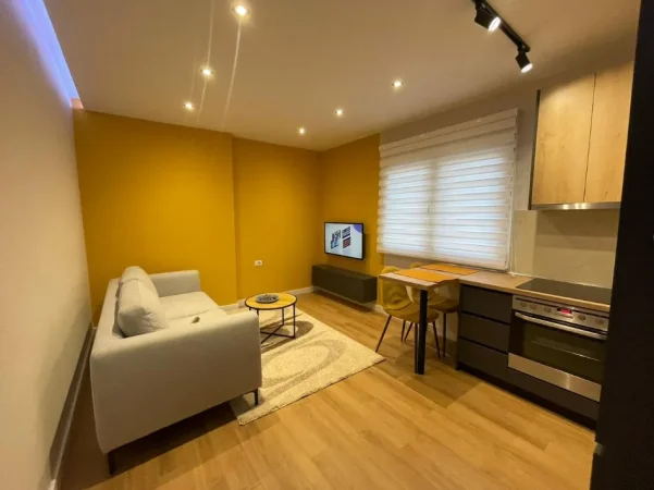 Tirane, jepet me qera apartament 1+1 Kati 5, 50 m² 520 € (Rruga Tefta Tashko Koco)