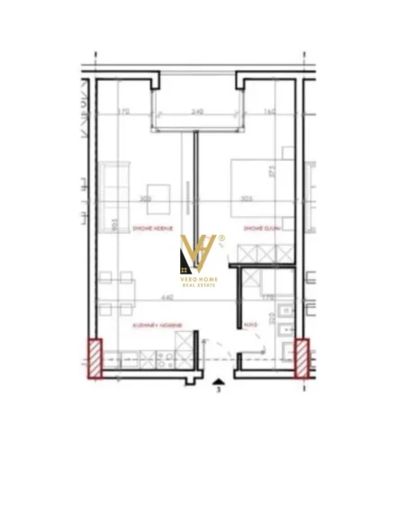 Tirane, shitet apartament 1+1+Ballkon Kati 7, 75 m² 86.000 € (ASTIR)