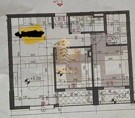 Tirane, shitet apartament 2+1+Ballkon Kati 1, 86 m² 189.500 € (Yzberisht, Rezidenca Henke)