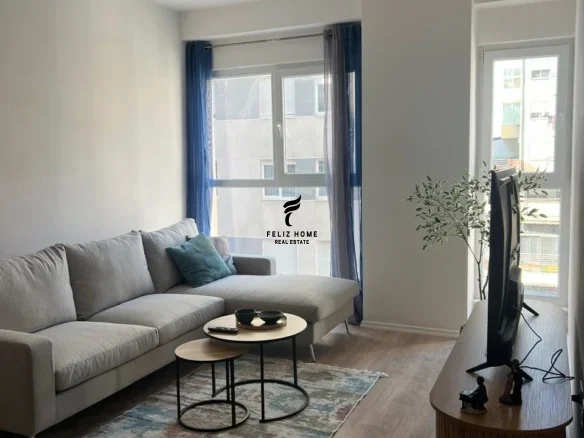 Tirane, jepet me qera apartament 1+1+Ballkon Kati 3, 70 m² 550 € (LAPRAKE)