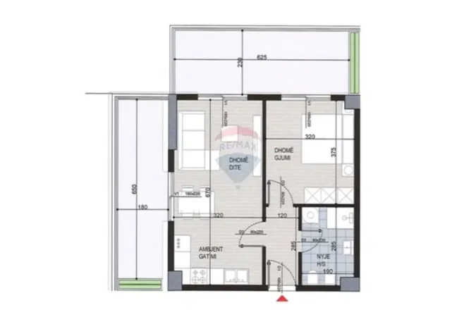 Tirane, shitet apartament 1+1 Kati 7, 89 m² 