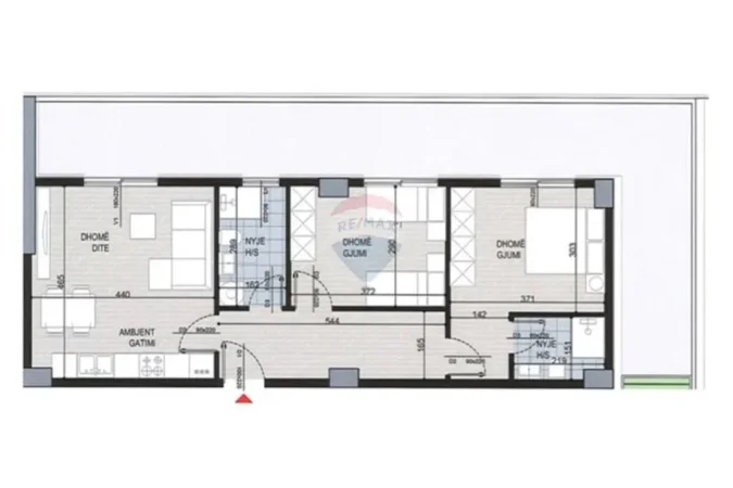 Tirane, shitet apartament 2+1 Kati 9, 105 m² 