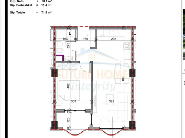 Shitet, Apartament 1+1, Kompleksi Aluna, Tiranë.