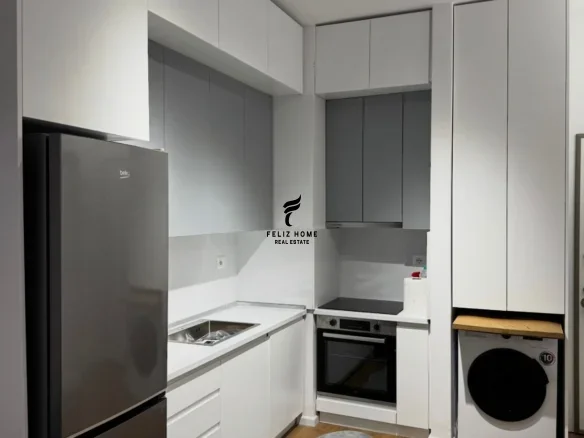 Tirane, jepet me qera apartament 1+1+Ballkon Kati 6, 50 m² 450 € (ALI DEMI)