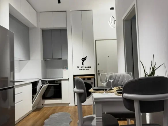 Tirane, jepet me qera apartament 1+1+Ballkon Kati 6, 50 m² 450 € (ALI DEMI)