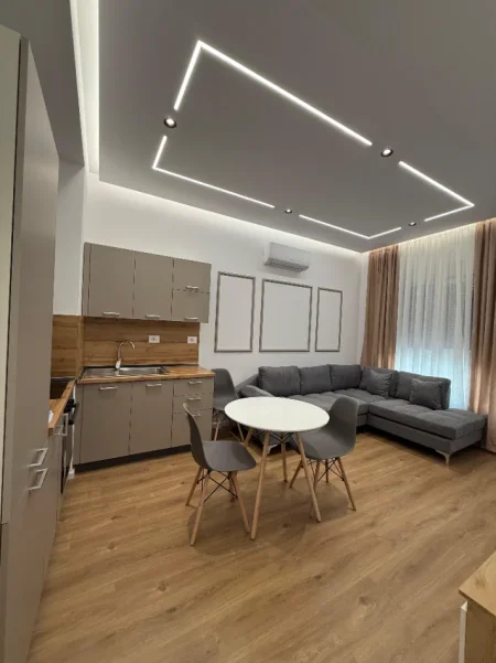 Tirane, jepet me qera 1+1+Ballkon Kati 4, 60 m² 550 € (Rezidenca Kadiu, Ali Dem)