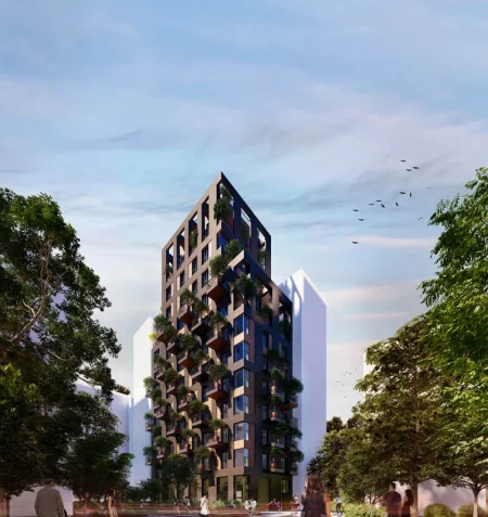 Tirane, shitet apartament 1+1 , 100 m² (Black Sapphire Building)