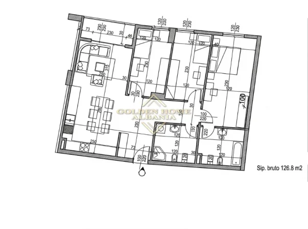 Tirane, shitet apartament , 126 m² (21 Dhjetori)