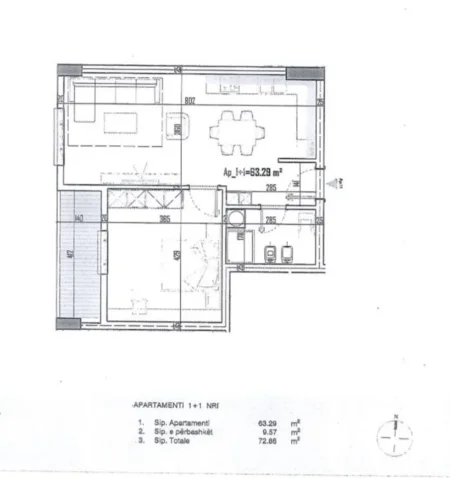 Tirane, shitet apartament 1+1+Ballkon Kati 2, 73 m² 76.700 € (Paskuqan Shehu Construction Apartament 1+1 Per Shitje Okazion Faze Perfundimi)
