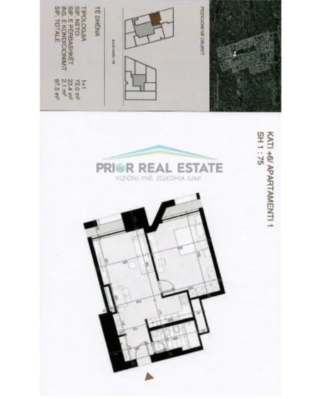 Tirane, shitet apartament 2+1 Kati 6, 98 m² Bulevardi i Ri