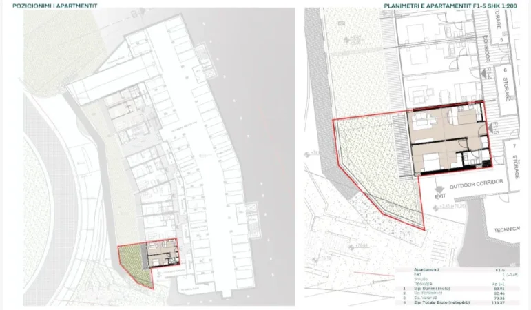 Himare, shitet apartament 1+1 Kati 1, 113 m² 450.000 € (Green Coast, Himare)