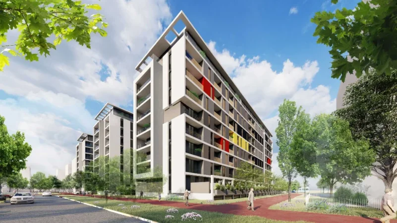 Tirane, jepet me qera apartament 1+1+Ballkon Kati 5, 70 m² 400 € (Univers City)