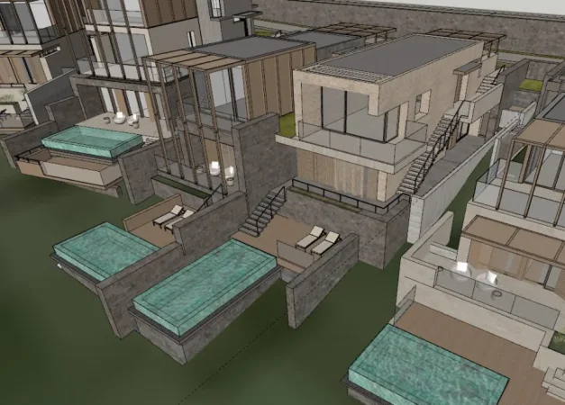 Vila më SPEKTAKOLARE Twin në 📍Green Coast II ÇA BËHET??? 331m² Ndërtim & 340m² Truall - Me PISHINË 🔵 & Pamje nga Deti 1.050.000 € 🌊✨️