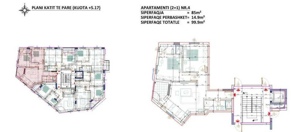 Tirane, shitet apartament 2+1 Kati 1, 100 m² 265.000 € (mihal grameno)
