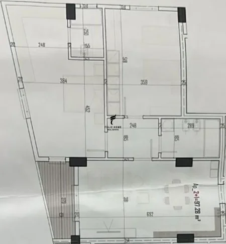 Tirane, shitet apartament 2+1 Kati 7, 97 m² 110.000 € (PAS)