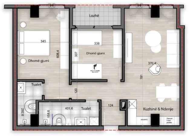 Tirane, shitet apartament 2+1 Kati 1, 112 m² 155.500 € (PORCELAN)