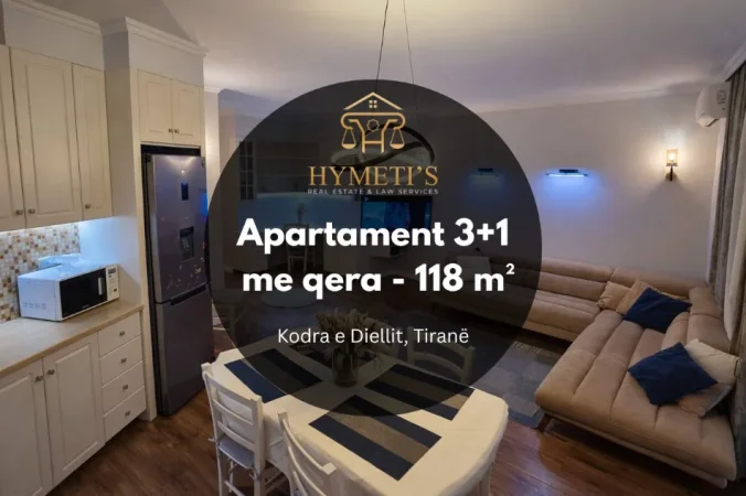 Tirane, jepet me qera apartament 3+1 , 118 m² 950 € (Kodra e Diellit, Tirane)