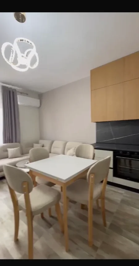 Tirane, jepet me qera apartament 1+1+Ballkon Kati 7, 75 m² 650 € (Apartament 1+1 Per Qera Zogu I Zi Plotesisht I Mobiluar)