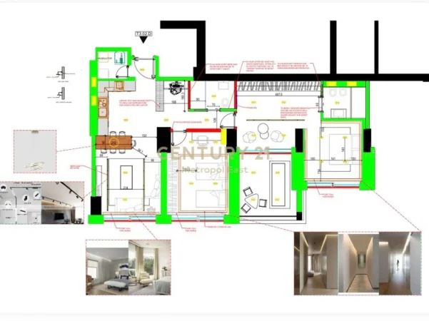 Tirane, jepet me qera ambjent biznesi Kati 21, 170 m² 4.550 € (Rruga e Elbasanit)