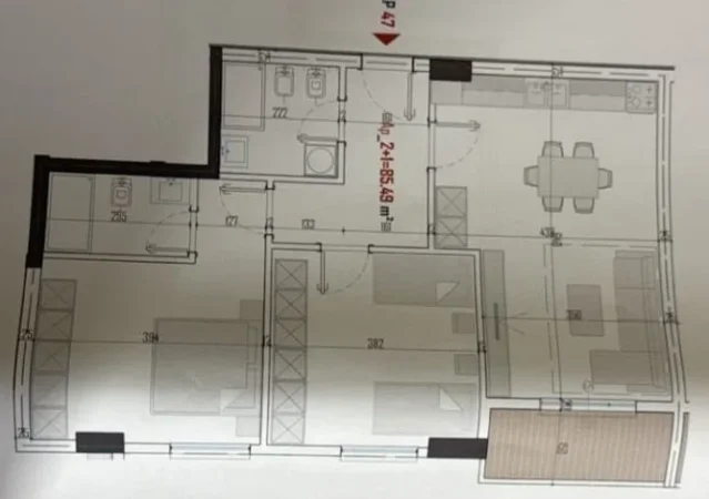 Tirane, shitet apartament 2+1+Aneks+Ballkon Kati 5, 98 m² 97.800 € 