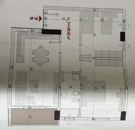 Tirane, shitet apartament 2+1+Aneks+Ballkon Kati 5, 101 m² 101.300 €