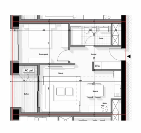 Tirane, shitet apartament 1+1 Kati 10, 88 m² 224.400 € (Bulevardi i Ri)