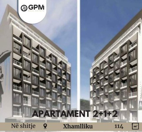 Tirane, shitet apartament 2+1 +2 tualete Kati 6, 114 m² 1.150 Euro/m2 ne Xhamllik