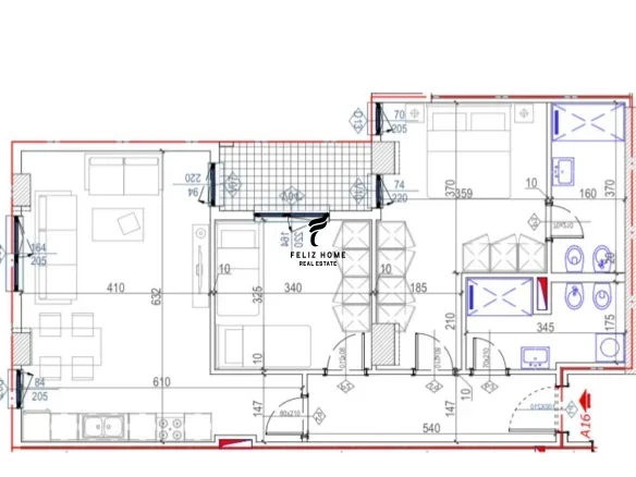 Tirane, shitet apartament 2+1+Ballkon Kati 2, 106 m² 309.000 € (KOMUNA E PARISIT)