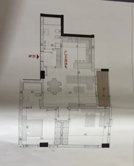 Tirane, shitet apartament 2+1 Kati 3, 105 m² 105.489 € (Paskuqan)