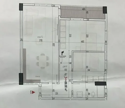 Tirane, shitet apartament 2+1 Kati 6, 99 m² 110.000 € (PASKUQAN)