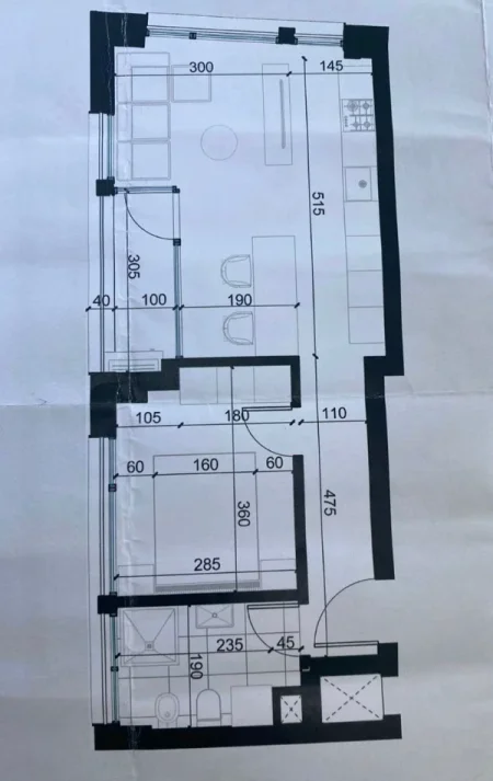 Tirane, jepet me qera zyre Kati 1, 60 m² 450€ (RRUGA FILIP JANO)
