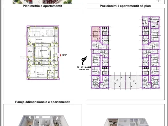 Tirane, shitet apartament 2+1+Ballkon Kati 8, 126 m² 273.000 € (RRUGA E KAVAJES)