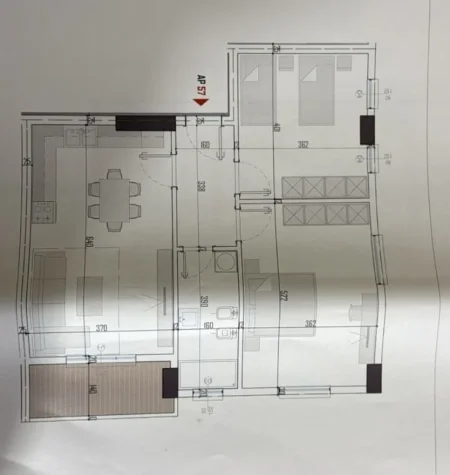 Tirane, shitet apartament 1+1 Kati 7, 95 m² 94.800 € (PASKUQAN)
