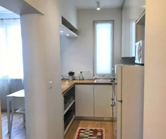 Tirane, jepet me qera apartament 1+1 Kati 4, 60 m² (Myslym Shyri)