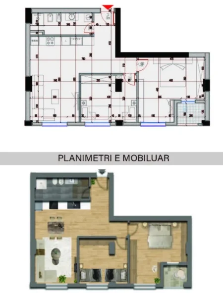 Tirane, shitet apartament 2+1 Kati 5, 94 m² 272.850 € (KOMUNA E PARISIT)