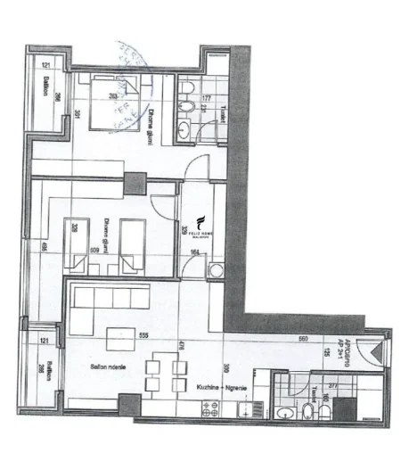 Tirane, shitet apartament 2+1 Kati 9, 142 m² 314.500 € (21 DHJETORI)