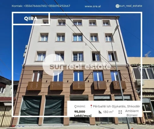 Shkoder, jepet me qera ambjent biznesi Kati 1, 130 m² (RR. DON BOSKO)