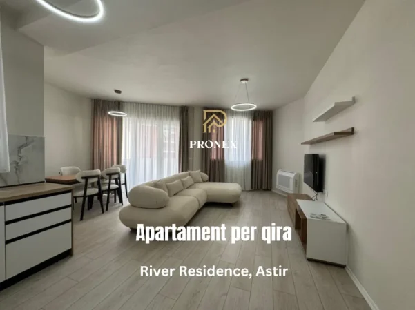 Tirane, jepet me qera apartament 1+1 Kati 2, 80 m² 650 € (River Residence / Astir)