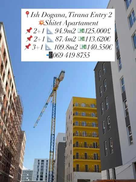 Tirane, shitet apartament , (Ish Dogana, Tirana Entry 2)