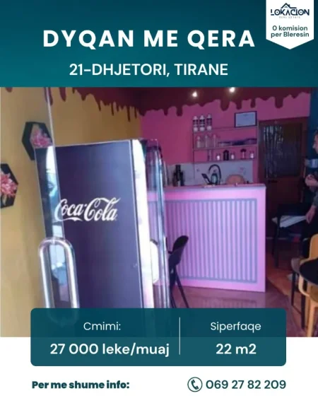Tirane, jepet me qera ambjent biznesi Kati 0, 22 m² 270 € (rruge dytesore)