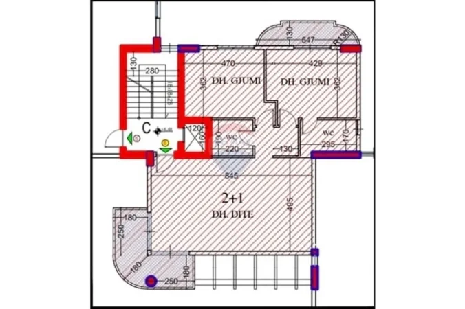Tirane, shitet apartament , 144 m² 242.250 € 