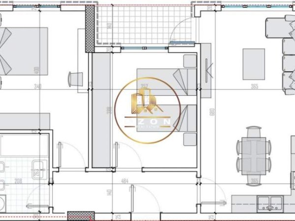 Tirane, shitet apartament 2+1+A+BLK Kati 8, 93 m² 66.636 Euro (PRANE QTU-se)