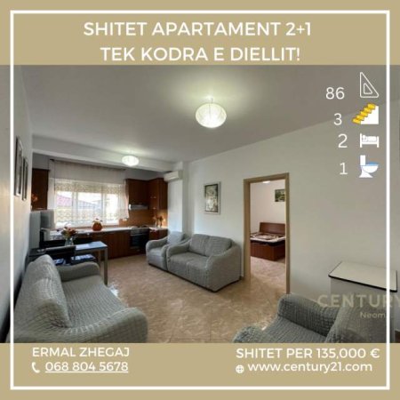 Tirane, shitet apartament 2+1+BLK Kati 3, 86 m² 135.000 Euro (Kodra e Diellit)