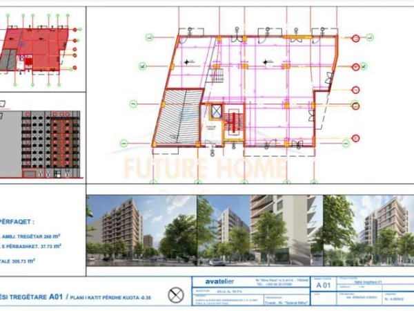 Tirane, shitet ambjent biznesi Kati 0, 268 m² 500 000 Euro (Kompleksi Jolla)