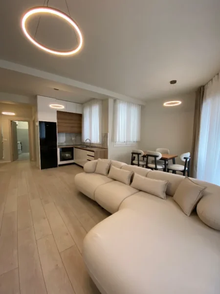 Tirane, jepet me qera apartament 1+1 Kati 2, 80 m² 650 € (RIVER RESIDENCE , ASTIR)