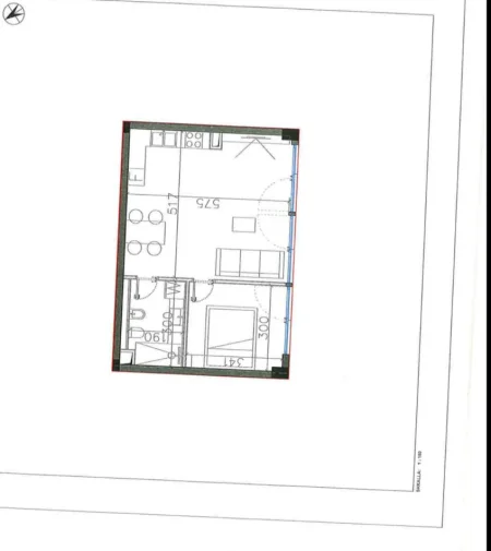 Dhermi - Palase, shitet apartament 1+1 Kati -1, 65 m² 195.000 € (Santorini Sqaure Village)