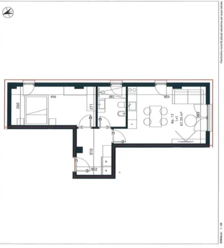 Dhermi - Palase, shitet apartament 1+1 , 73 m² 217.000 € (Sun Palase Residence)