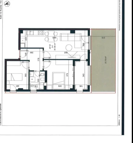 Dhermi - Palase, shitet apartament 2+1 Kati 0, 97 m² 295.000 € (Sun Palase Residence)